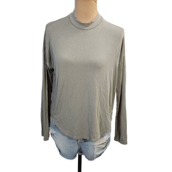 4x$25 Madewell stretchy high neck long sleeve top size small - Picture 1 of 7